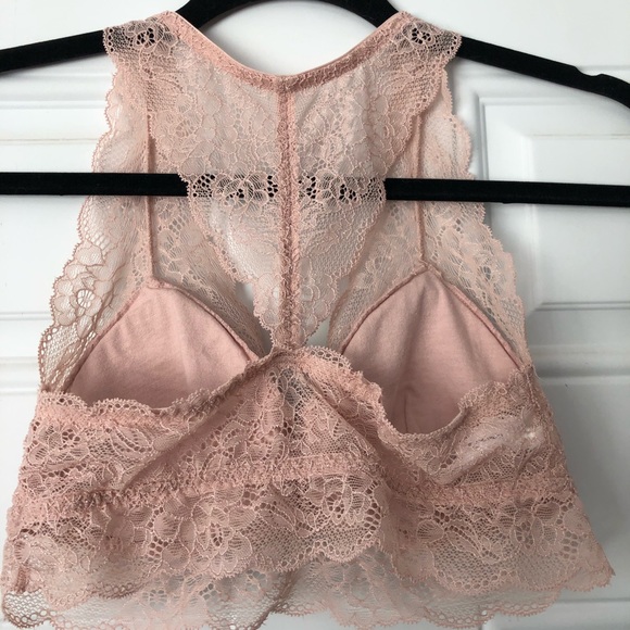 Lacy Pink Bralette - Picture 3 of 5